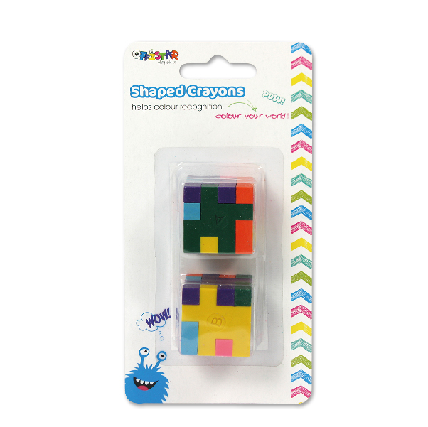 Puzzle shape crayon