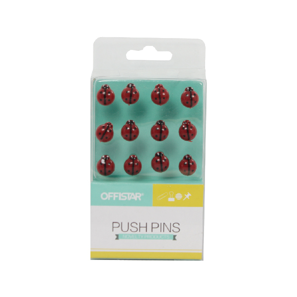 LADYBUG PUSH PINS