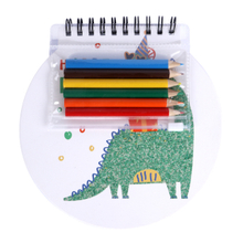 Mini Shaped Notebook With Mini Colouring Pencils