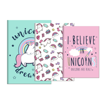 A6 3 Pack Unicorn Notebooks