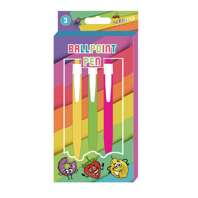 3PK Scented Ball Pens
